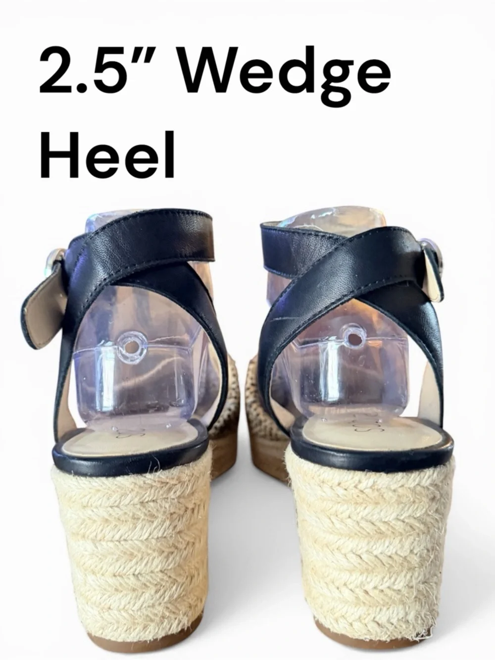 Sole Society Espadrille Wedge Sandals Cheetah Print Calf Hair Ankle Strap Sze 9